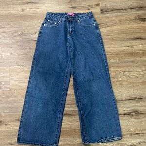 Edikted Dark Blue Women's Flare Jeans